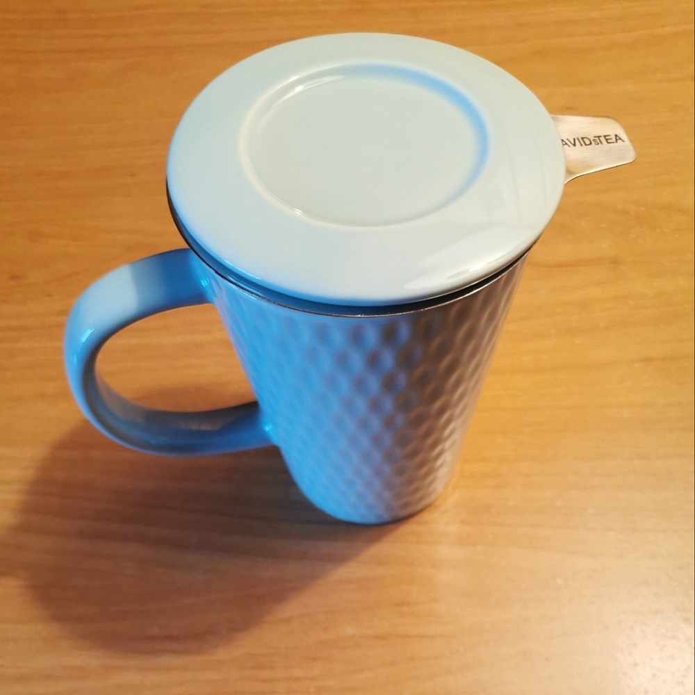 David's Tea Mug With Infuser & Lid